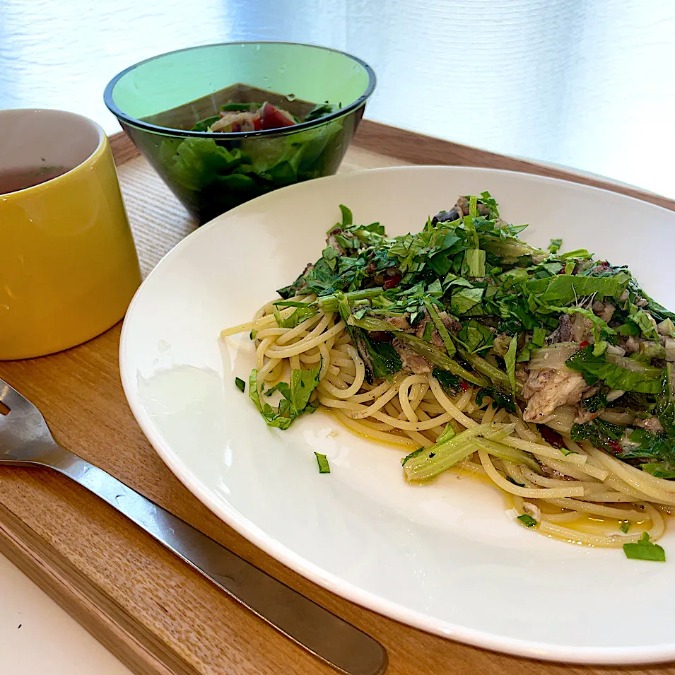 鰯のコンフィとセロリのパスタ|pontalさん