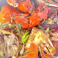 Snapdishの料理写真:Salted Egg Crab 🦀|Margaret Joseさん