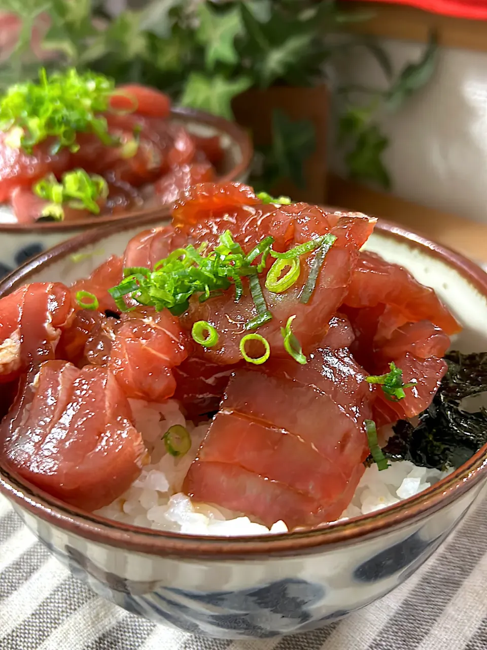 Snapdishの料理写真:マグロのつけ丼|kazumi_a♡さん