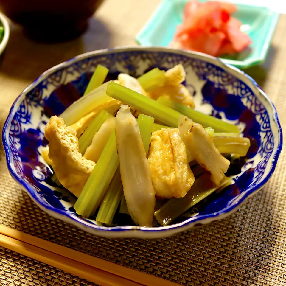 葉ごぼうの煮物|かおるさん