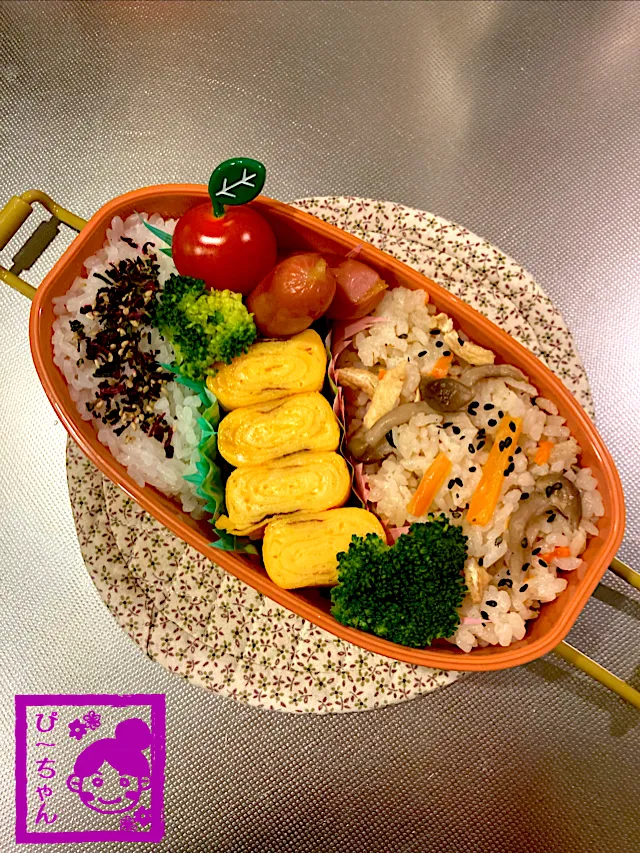 Snapdishの料理写真:旦那様用⭐︎おかず少なめ弁当26日目。|☆ぴ〜ちゃん☆さん