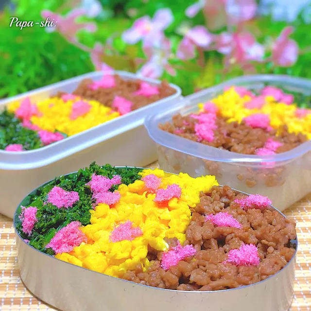 Snapdishの料理・レシピ写真:弁当🌸｜お花見🌸桜🌸お弁当