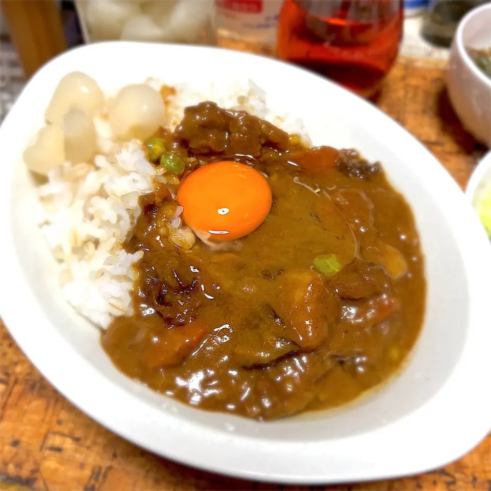 糀甘酒でまろやかカレーライス🍛|にょんにいさん