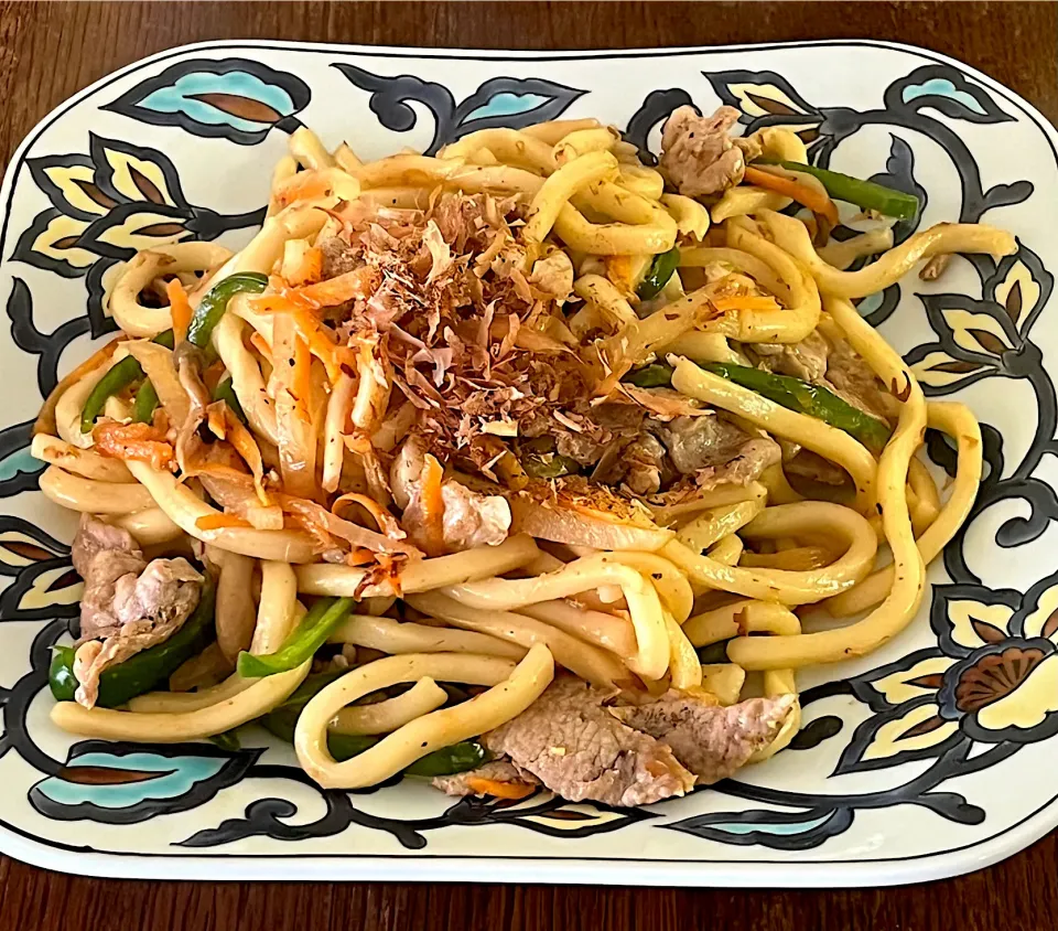 ランチ♯焼うどん|小松菜さん