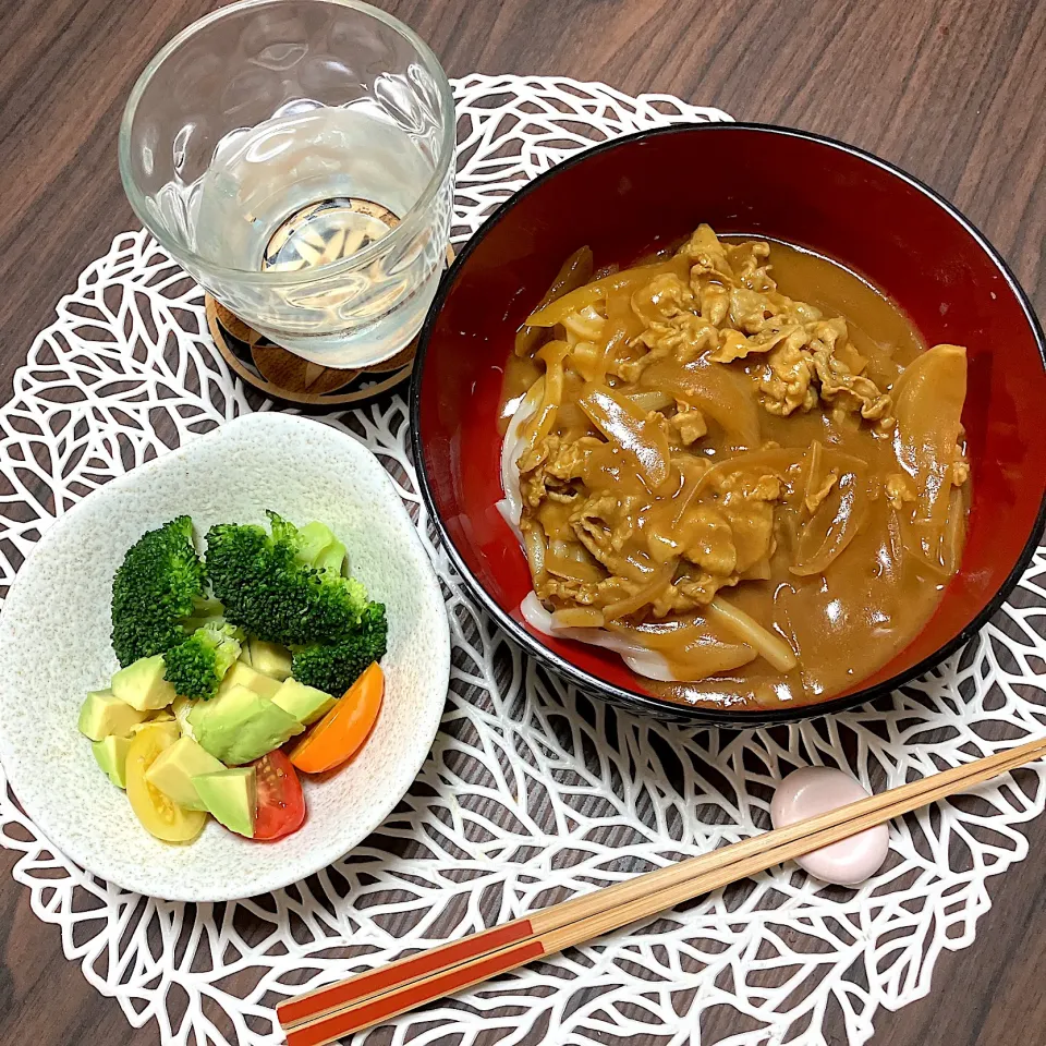 3/19  ２日目のカレーでカレーうどん🍛|らぶちあんさん