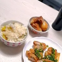 角煮
さつまいもご飯
油淋鶏|しげ。さん