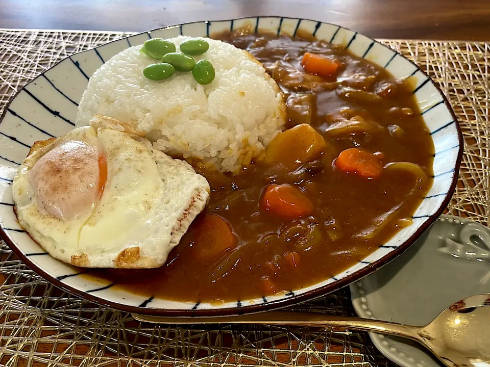 ダイズラボ⭐︎大豆のお肉のカレーライス🍛★★❤︎❤︎🖤|🌼はなちゃん🌼さん