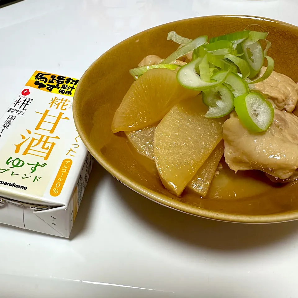 Snapdishの料理写真:糀甘酒で豚肉大根煮|まちゃこさん