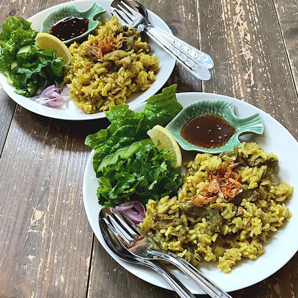 ข้าวหมกเนื้อ🇹🇭カオモックヌア🇹🇭タイのビーフビリヤニ|七海さん