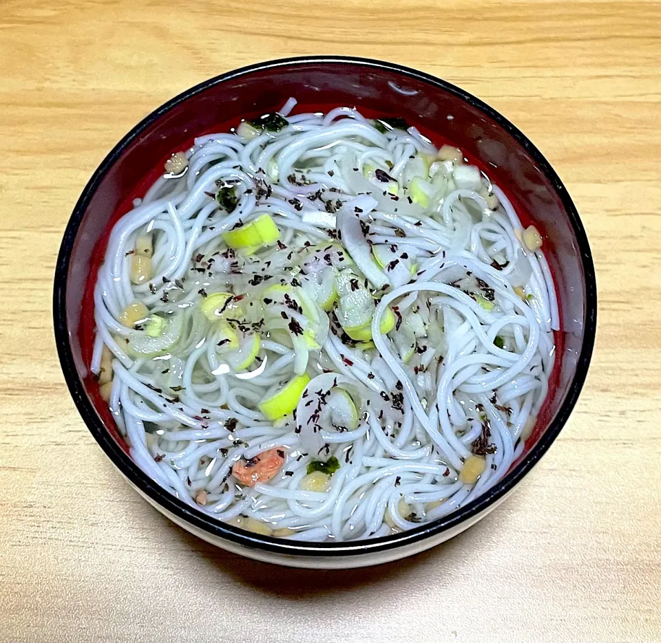 茶漬け素麺|料理好きなじいさまさん