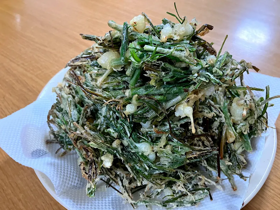 ＊春の味☘️野蒜のかき揚げ🌿＊|＊抹茶＊さん