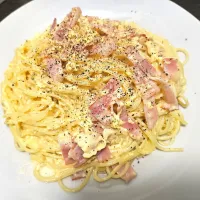 Snapdishの料理写真:かるぼなーら♪|ひろすけさん