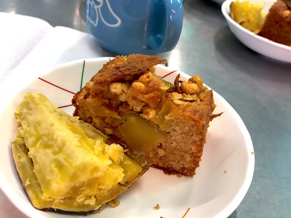 さつまいものパウンドケーキと焼き芋|猫殿さん