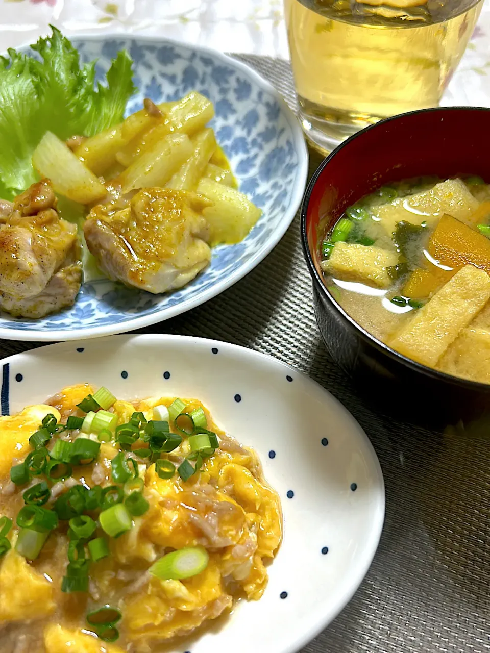 鶏肉カレー風味炒めと麻婆たまご|🍒ふみりん🍒さん