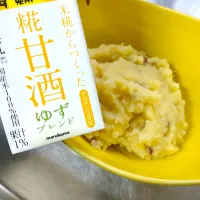 Snapdishの料理写真:甘酒ゆずブレンドで即席きんとん|ごんきちさん