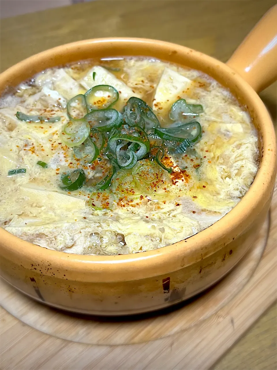 お出汁と醤油麹でお豆腐の卵とじ|あやさん