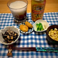 Snapdishの料理写真:2024/3/23 晩酌🍺セット|ひーちゃんさん