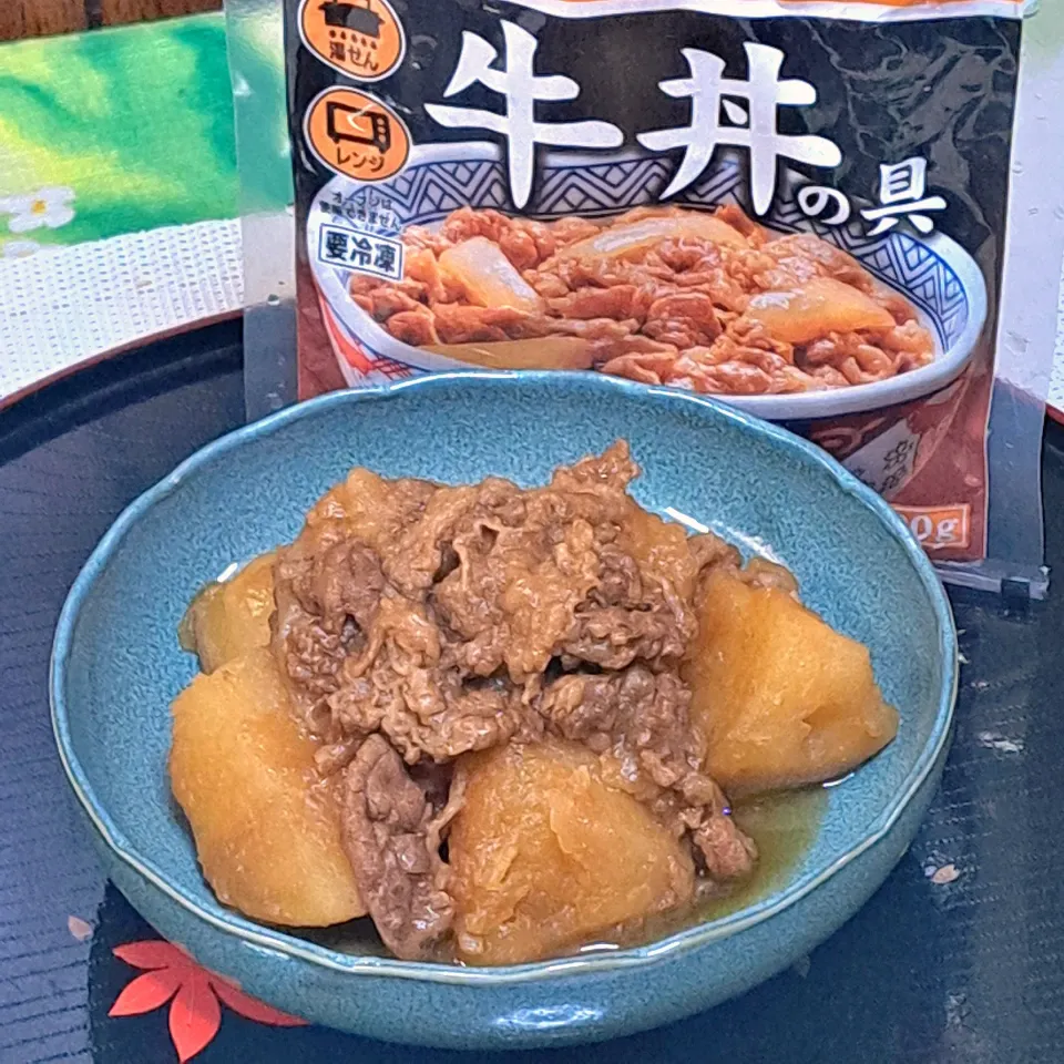 牛丼の具で肉じゃが|デジタルパーマさん