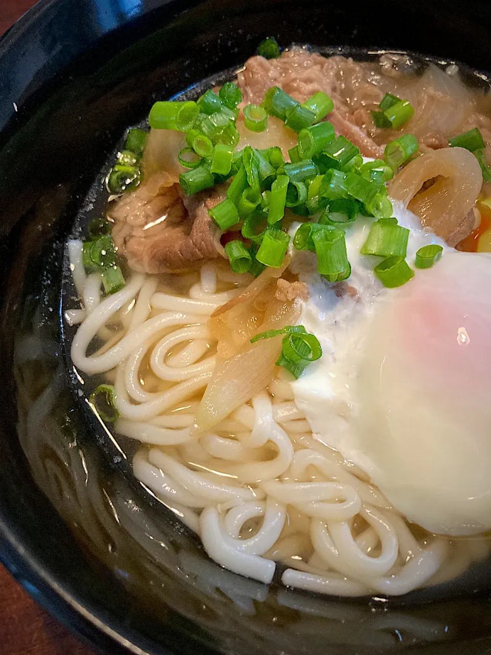 牛丼の素で食べ応えバッチリ肉うどん|こじまるさん