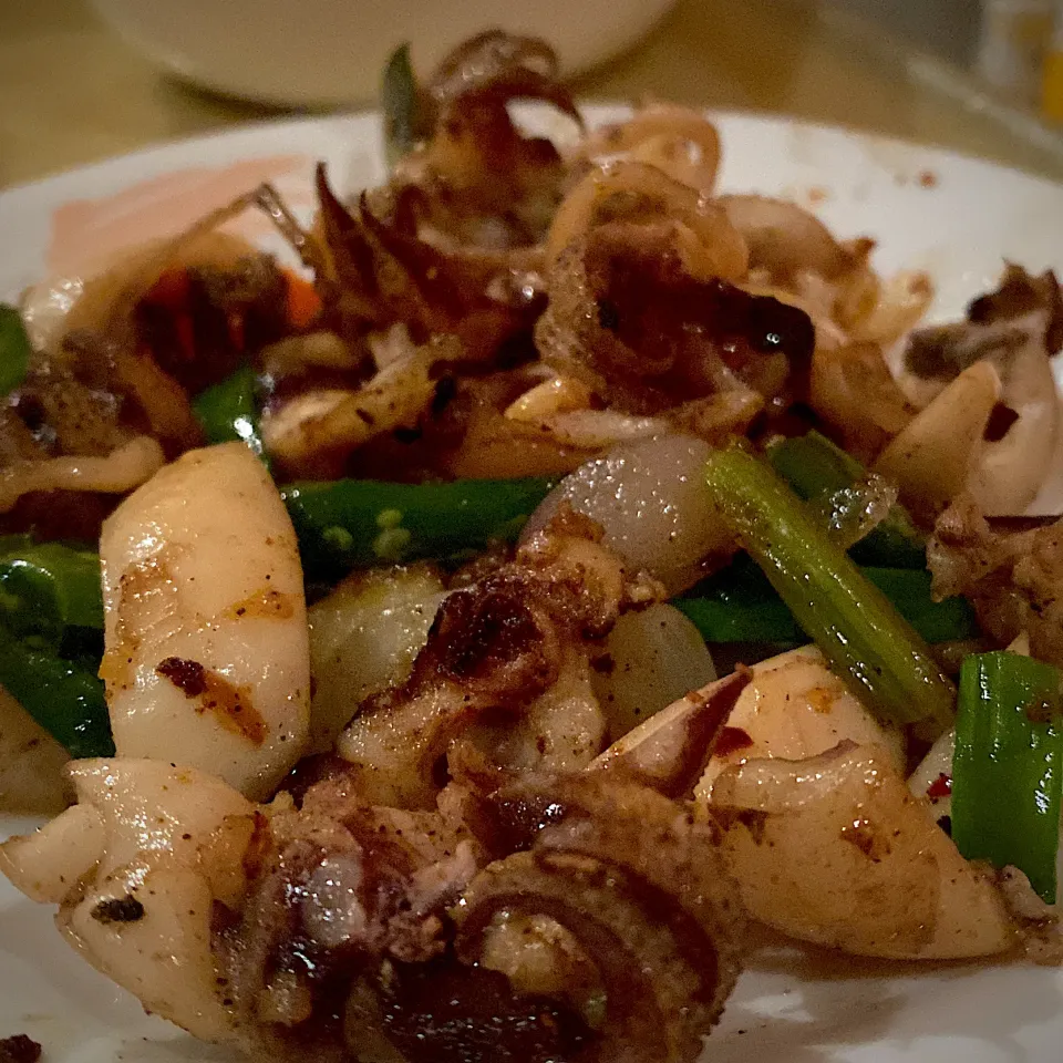 Stir fried squid with chilies|Ysyliciousさん