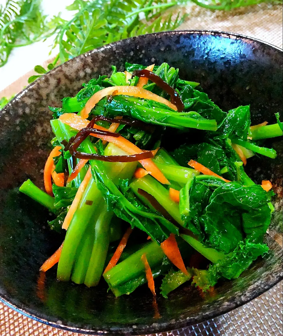 からし菜塩昆布漬け|ポコさん