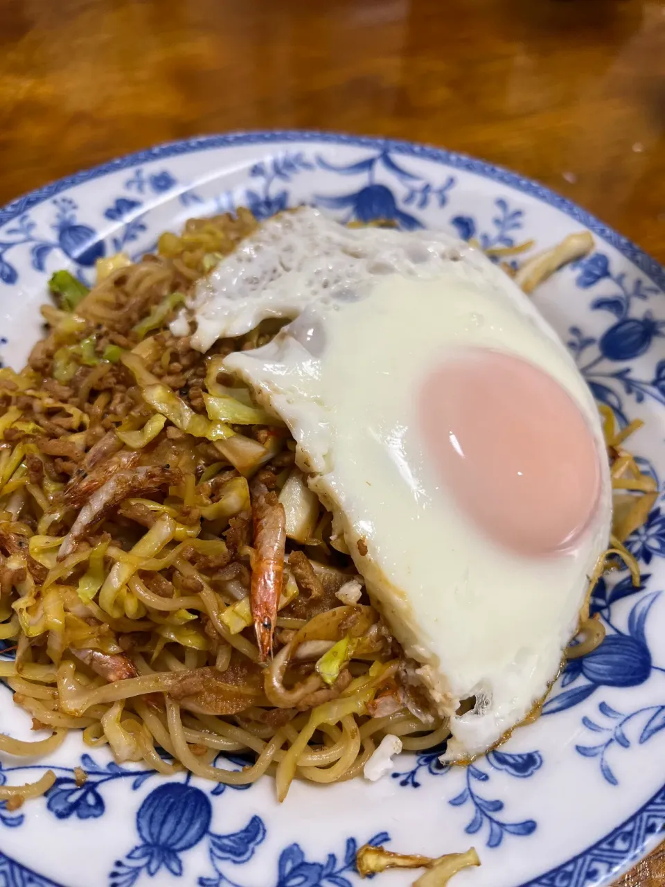 干し海老とキャベツの焼きそば|さんだーさん