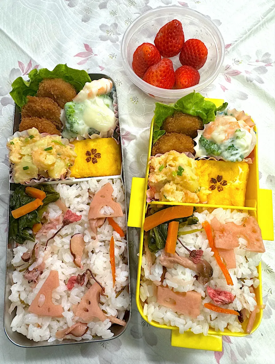 少し早目の お花見弁当🌸🍱|sakuramochiさん