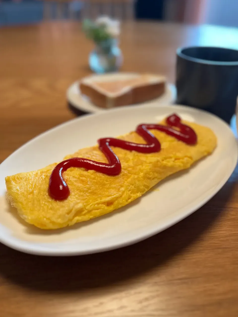 3/24の朝食　プレーンオムレツ|yoneさん