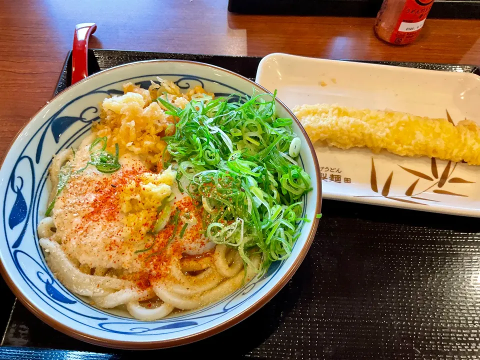 丸亀製麺　とろろ玉子にイカ天をつけてネギ大盛り|Takeshi  Nagakiさん