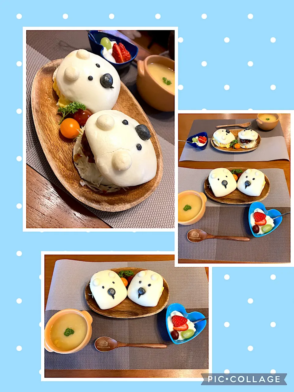 Snapdishの料理写真:可愛い🐻‍❄️シロクマちゃん|きみちさん