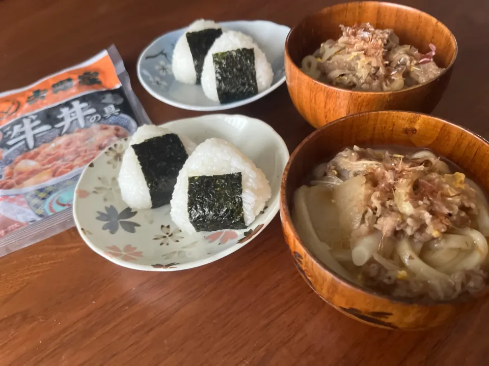 牛丼の具で肉うどん|さあママさん