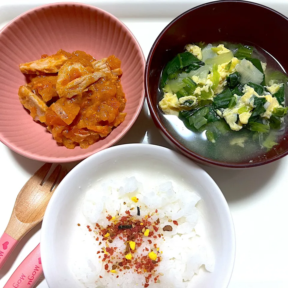 3歳児　晩ご飯　風邪2日目💦|Kahoさん