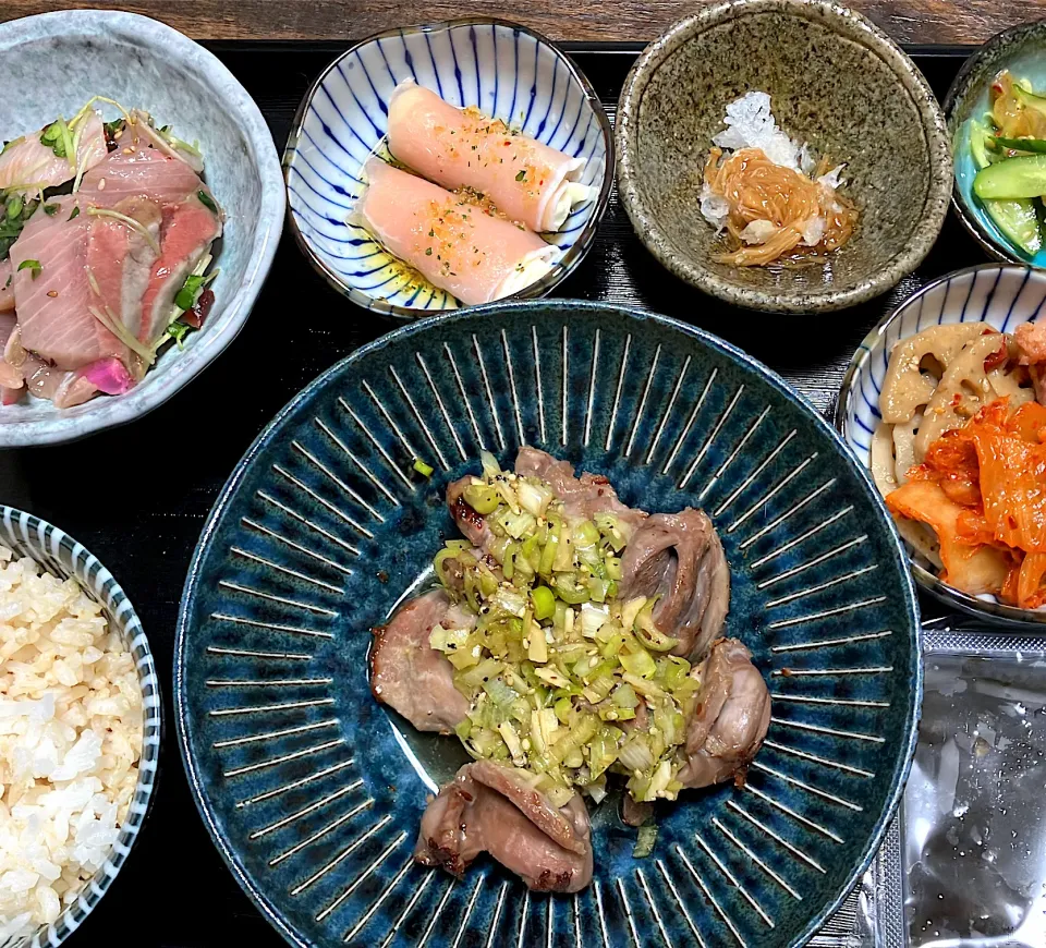 Snapdishの料理写真:砂肝定食|Ryokoさん