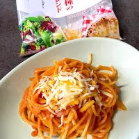 Snapdishの料理写真:みんな大好きチーズたぷりパスタ🍝🧀|とぅんてんさん