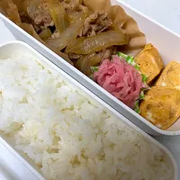 Snapdishの料理写真:忙しい朝のお弁当に♪自家製紅生姜を添えて|ぴいさん