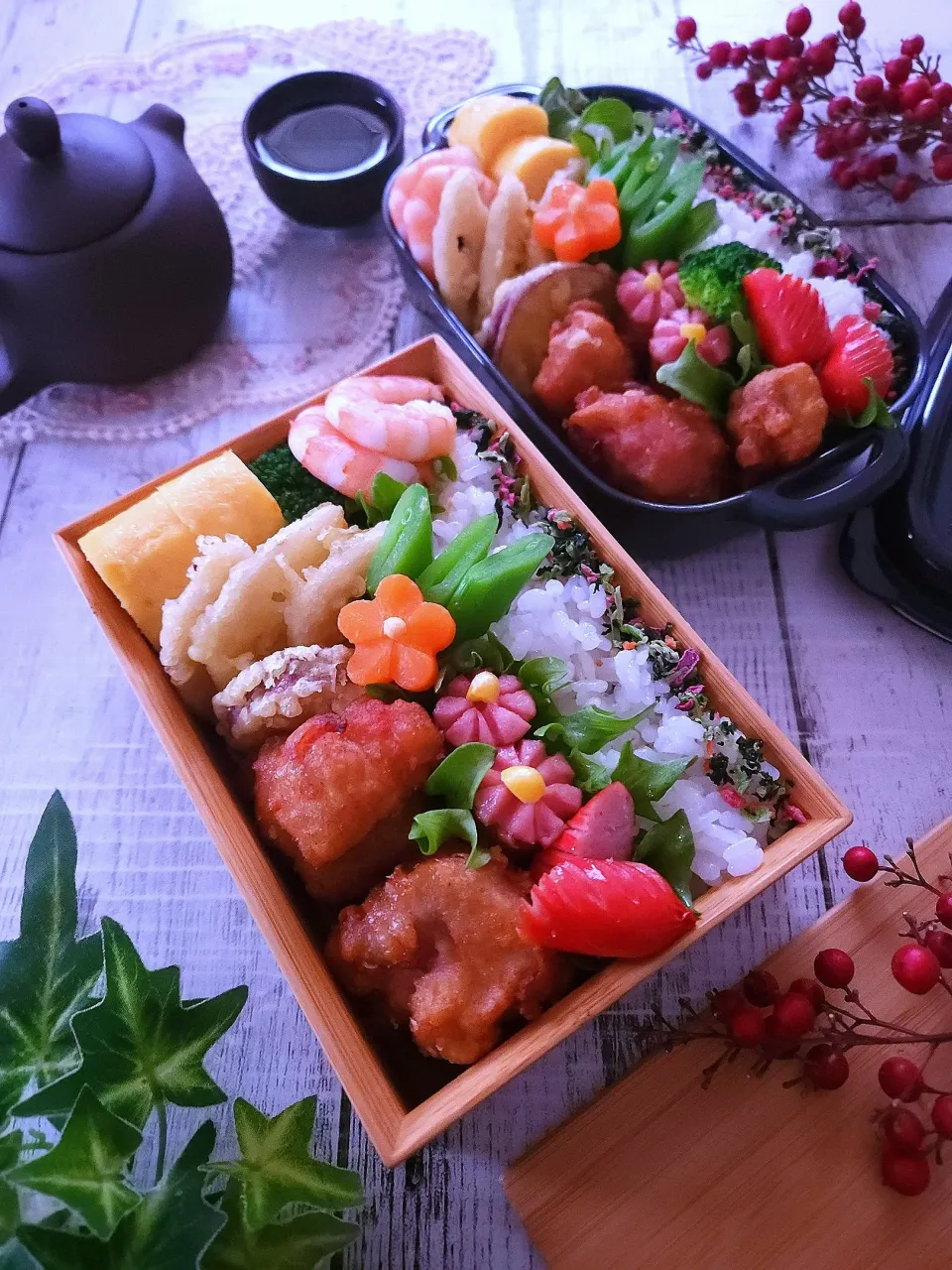 Snapdishの料理写真:唐揚げ弁当|sugar beansさん