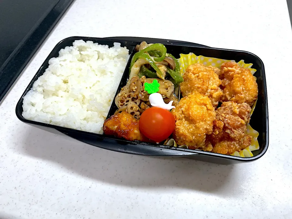 3/28 旦那弁当⁂竜田揚げ弁当|ゆさん