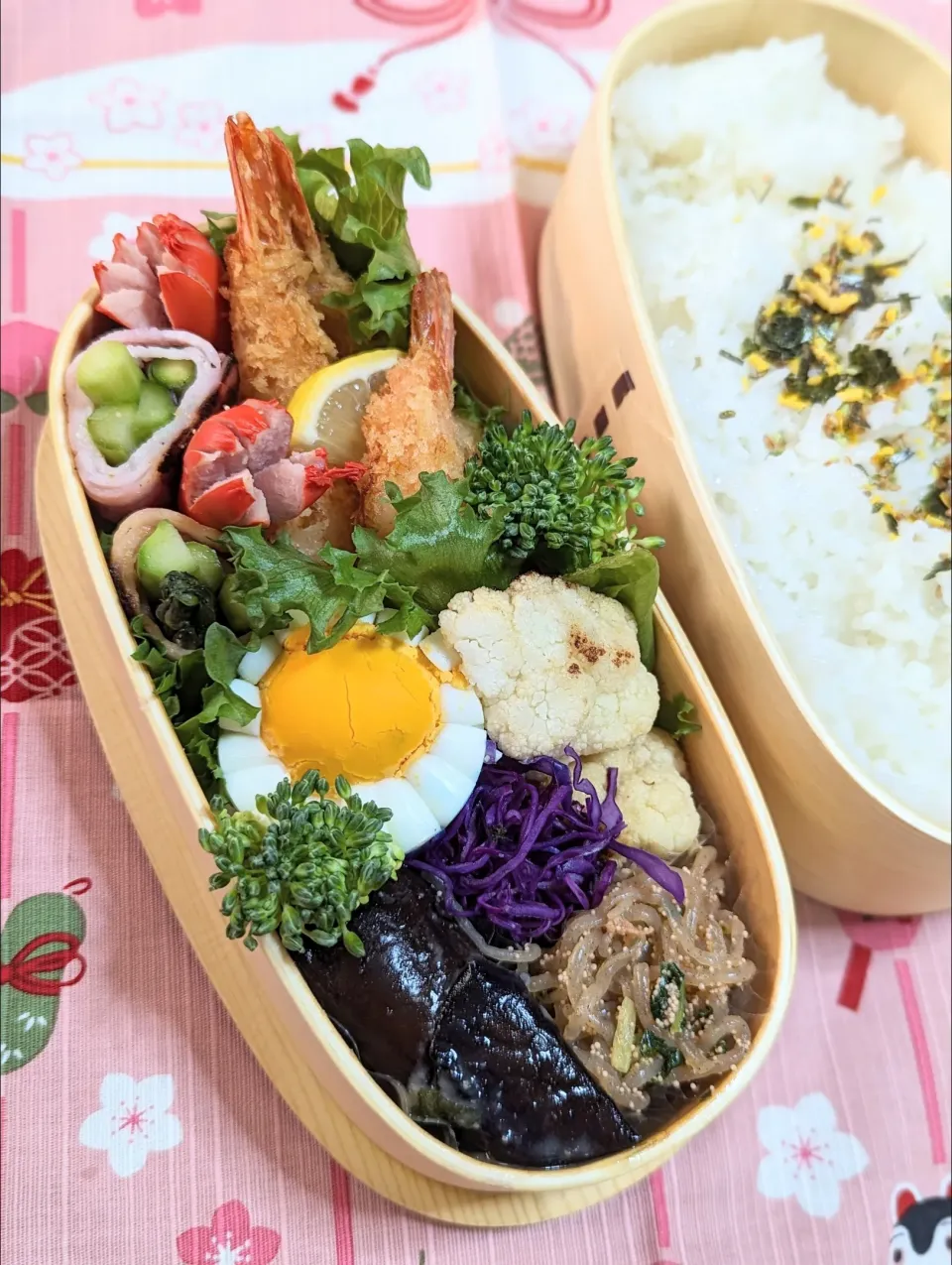 本日のお弁当〜海老フライ弁当|f.1125beさん