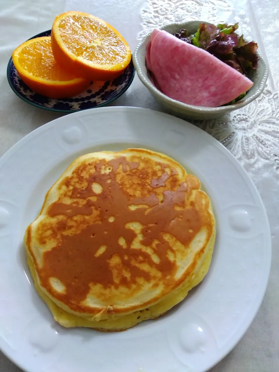 ホットケーキの朝ごはんセット|m.rafuさん