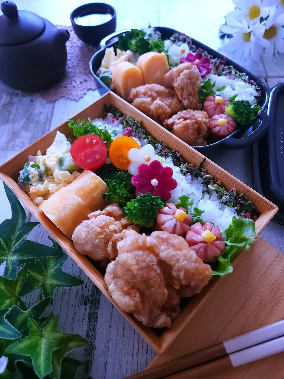 Snapdishの料理写真:唐揚げ弁当|sugar beansさん