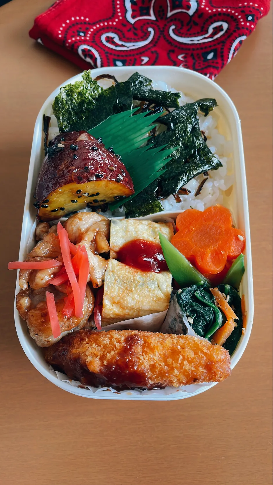 Snapdishの料理写真:今日の旦那のお弁当🍱|sacchan( ﾐΦﻌΦ)ฅさん