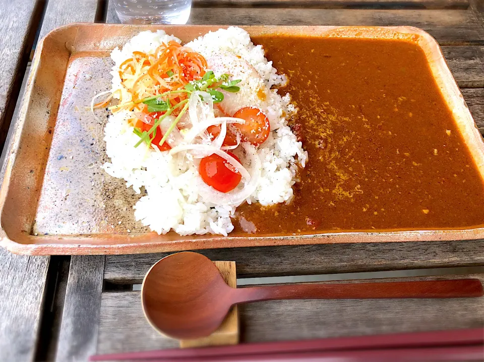 “カフェ風と土”さんのランチ　カレー|じゅんさんさん