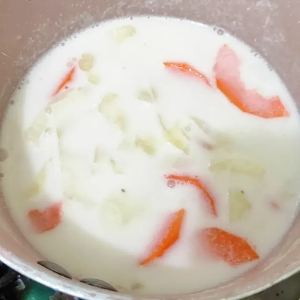 Mix Veggie with coconut juice|simatasepetさん