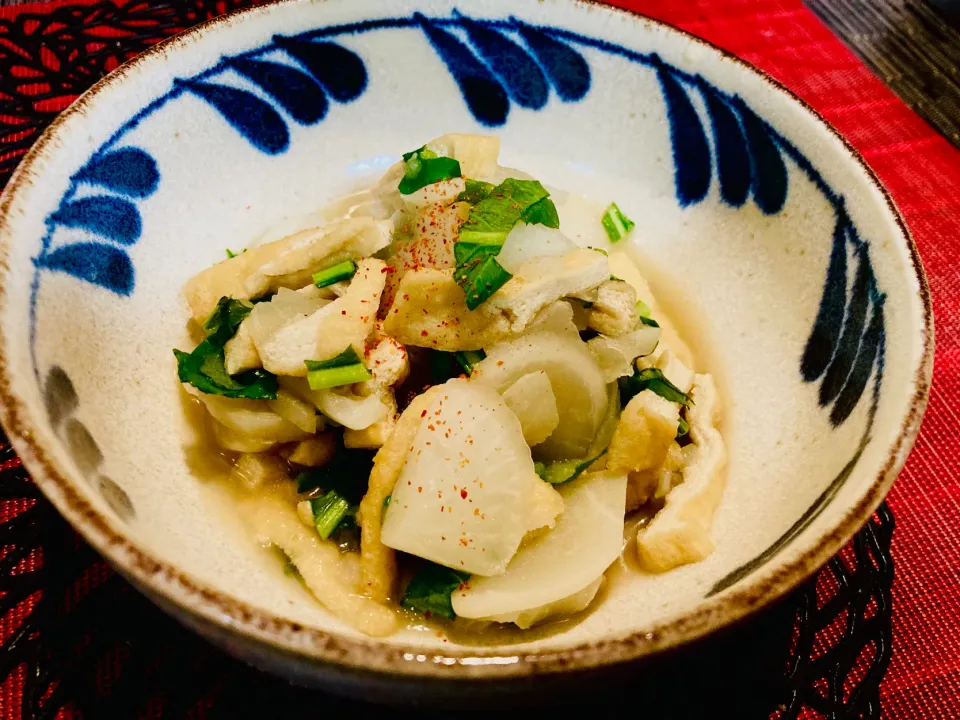 かぶと油揚げの昆布だし煮|ゆきえもんさん