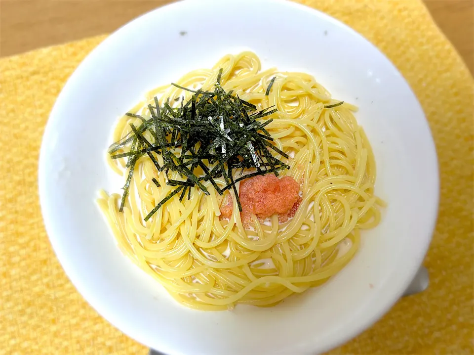 電子レンジで✾たらこクリームスパゲッティ🍝|1614さん