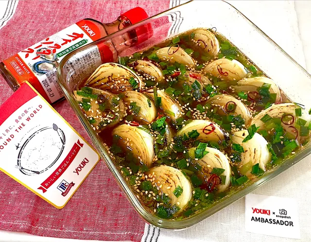 Snapdishの料理・レシピ写真:新玉ねぎで麻薬焼き玉ねぎ🧅✨｜新玉ねぎ食べ尽くし〜♪