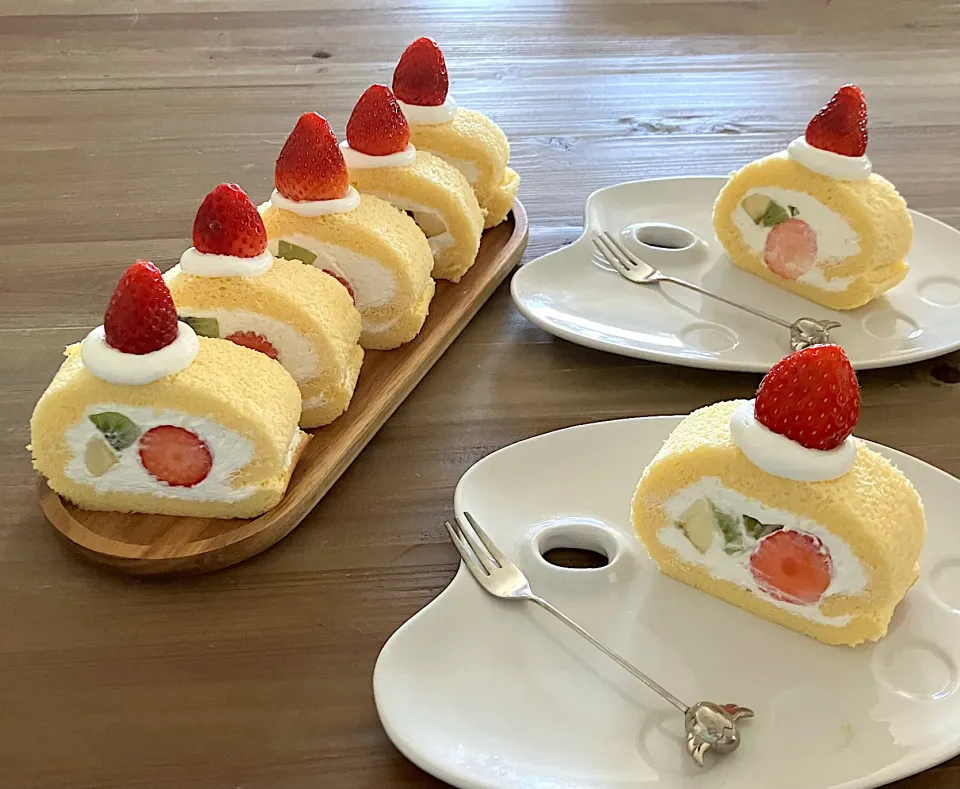 フルーツロールケーキ|あおあおさん