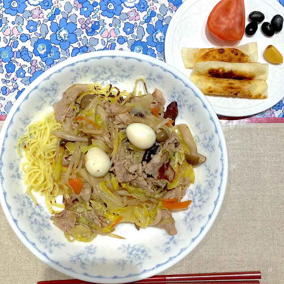 中華麺とチーズ巻き|おしゃべり献立さん