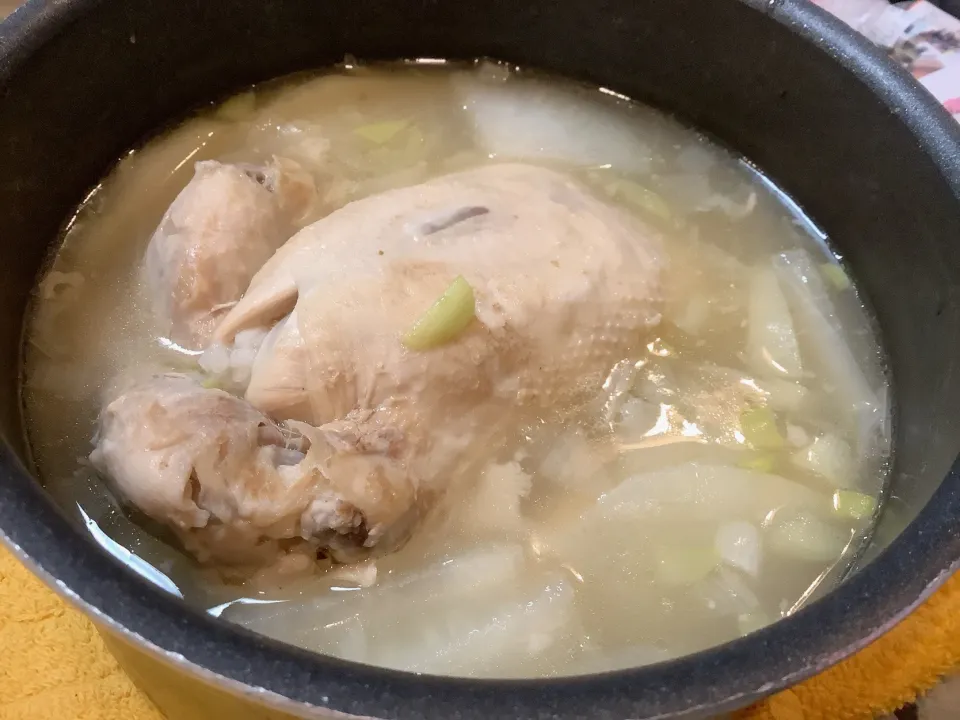 韓国料理より『参鶏湯』😋|アライさんさん