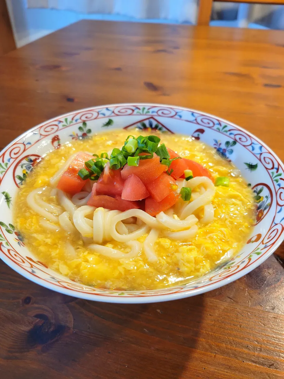 Snapdishの料理写真:エスニック風かき玉うどん|あんさん